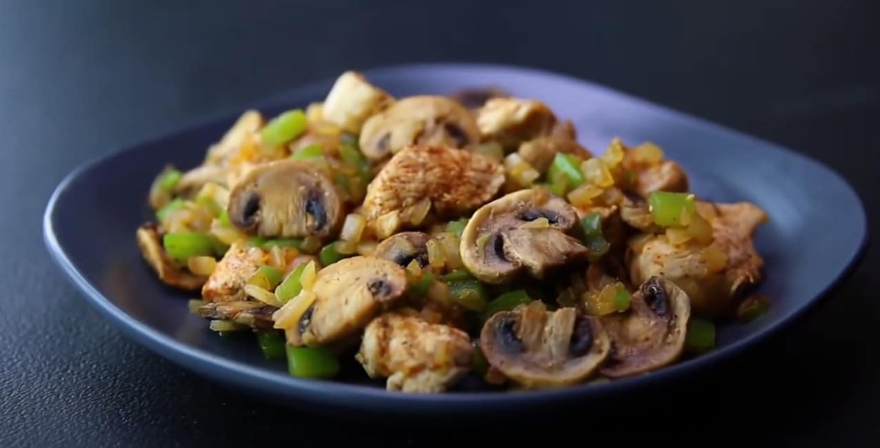 Mushroom Chicken Green Pepper Delight National Dishes of the World