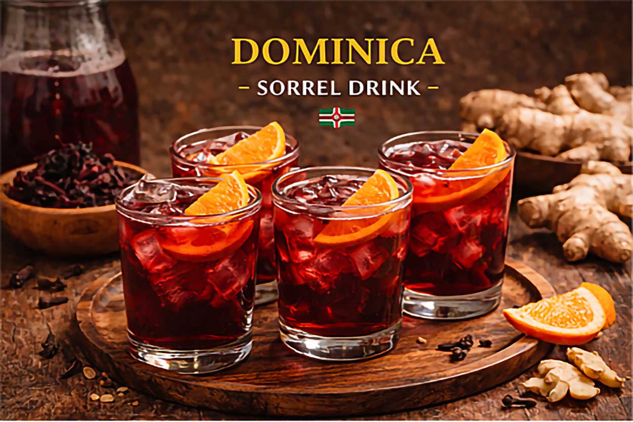 Dominica Fresh sorrel drink with tropical accents 150